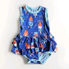 Birdie Bean Size 3-6 Months Knox Patriotic Sleeveless Bodysuit Dress