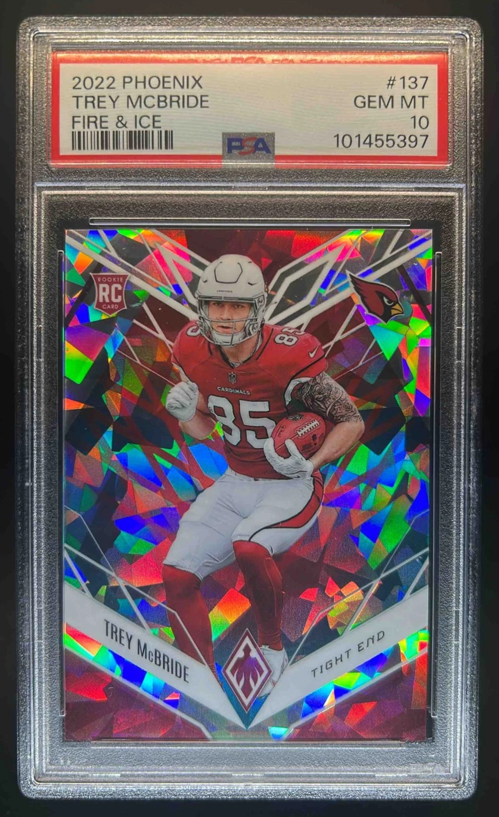 Trey McBride Panini Phoenix #137 Fire & Ice