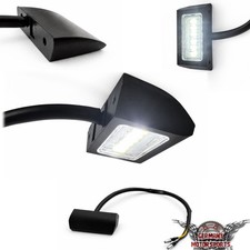LED Kennzeichen Nummernschild Leuchte Licht Beleuchtung schwarz Motorrad Roller