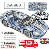 NEW MOC 42154 Technic 2022 Ford GT Building Blocks Icons 1468pcs Car Toys Gifts