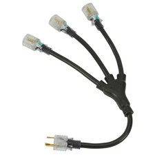 Strongway Generator Plug Adapter, 2ft., 12/3 Ga., 30 Amps