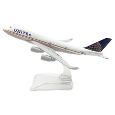 1:400 16cm United Airlines B747 Model Plane Alloy Simulation Airliner Ornaments