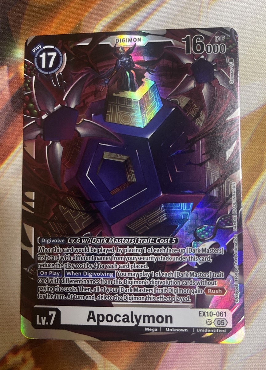 Apocalymon EX10-061 SR Super Rare Digimon Sinister Order | eBay