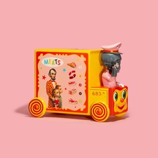 DEFECTIVE Mark Ryden Limited Edition Meat Magi Tin Lithography Toy Truck G3D