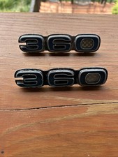 Rare 1960s-1970s Amc Javelin Amx Jeep 360 V8 Fender Emblems Pair Original