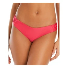 Sanctuary Swim ISLAND PINK Glisten V-Hipster Bikini Swim Bottom, US Large