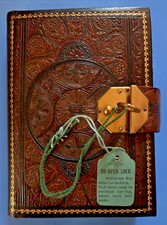 OCEAN LINER RMS Carinthia 1933 Manuscript Cruise Diary in Florentine Leather !!!