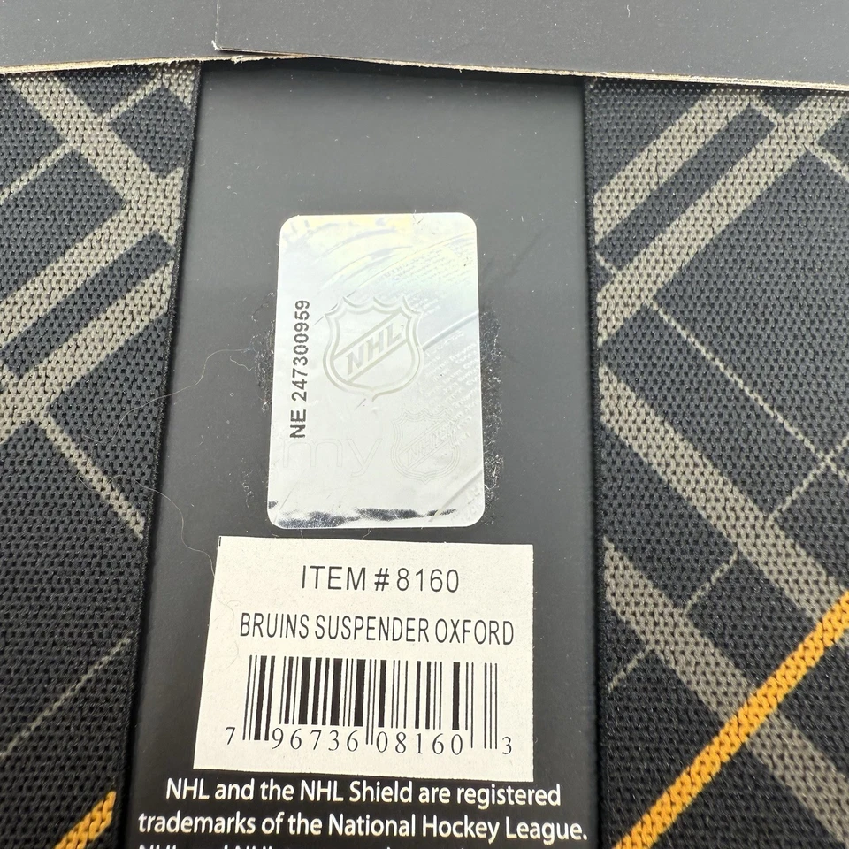 Boston Bruins NHL Suspenders by Eagles Wings NWT - Image 4 of 4