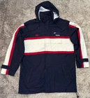 Vintage Authentic NSW Waratahs Australia Rugby Zip Jacket Hood CCC Mens L #G