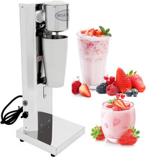 Electric Milkshake Maker Machine, Stainless Steel Milk Mixer Blender, Single Hea