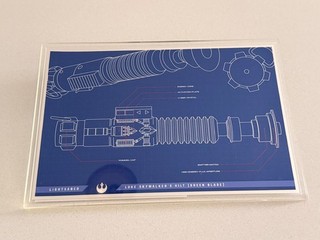 2025 Star Wars Luke Skywalker's Lightsaber Blueprint 1 oz Silver Foil