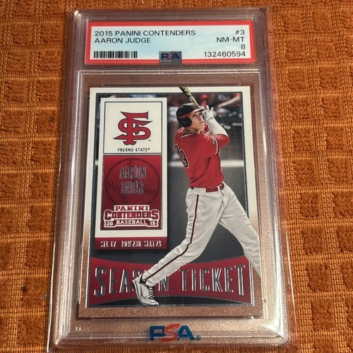 2015 Panini Contenders #3 Aaron Judge Rookie Card (RC) Yankees PSA 8 NM-MT