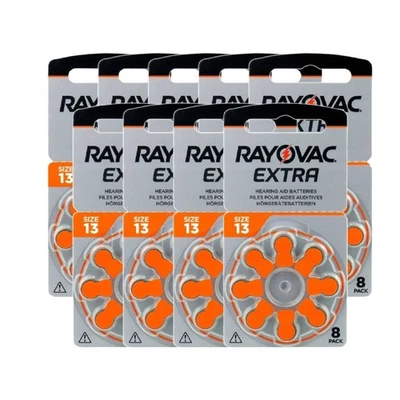 72x Rayovac Piles Pour Appareils Auditifs Taille 13 PR48 1,45V Zinc-Air - Photo 1/4