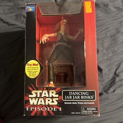 Star Wars 1999 Episode 1 Dancing Jar Jar Binks Sound and Voice Activated TESTED