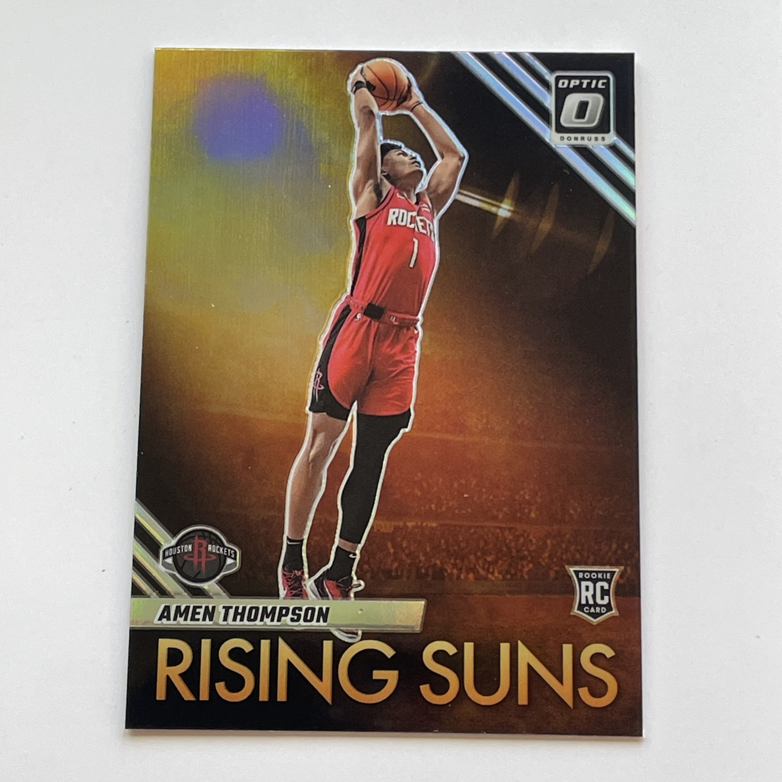 2023-24 Panini Donruss Optic - Amen Thompson #15 Rising Suns SILVER PRIZM Rookie