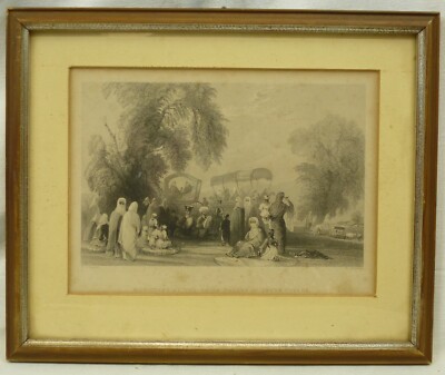 (H800) Stich ''MUSICANS AT THE ASIAN VALLEY OF SWEET WATERS'' Bartlett & Brandard 