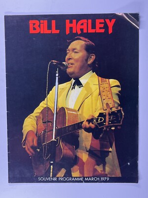 Bill Haley Konzertprogramm Wild Angels Original Tour Souvenir Ca. März 1979