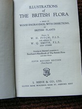Illustrations of the British Flora, drawings Fitch /Smith, Bentham 5th 1944, VGC