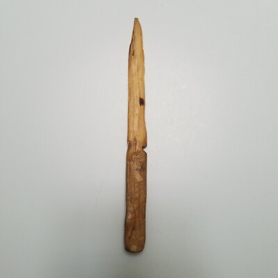 Vtg Boy Scout Naive Carved Wood Knife Kitchen Folk Art 9'' bin8
