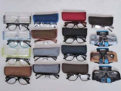+3.00 Ladies Reading Readers Specs Glasses with case Various Designs