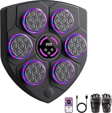 2025 Music Boxing Machine with Boxing Gloves, Smart Bluetooth Boxing Trainer