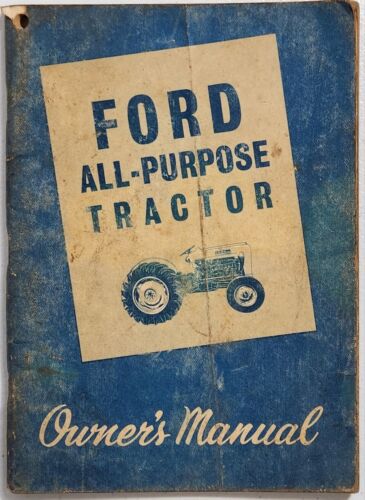 Vintage 1960's Ford All- Purpose Tractor Owners Manual - Afbeelding 1 van 12