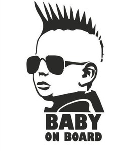 Bebe Punk Drole Autocollants Decals Pour Voiture Van Pare Chocs Mur Fenetre 105x190mm Ebay