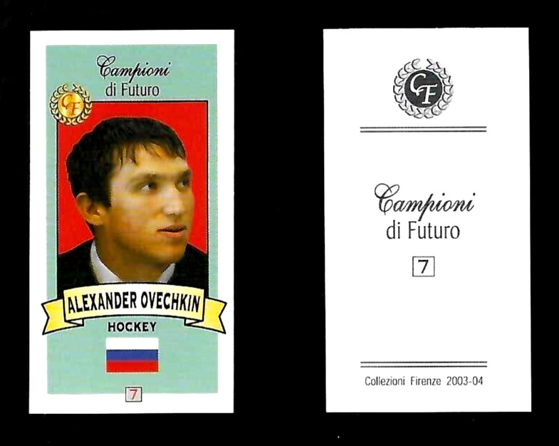 ALEXANDER OVECHKIN 2003-04 Campioni di Futuro - HOCKEY - RC w/ Red Background