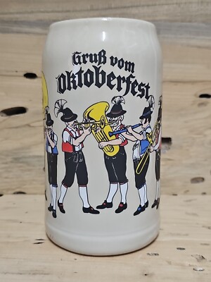 Germany Grub Vom Oktoberfest 1L 7in FS Beer Stein A744