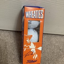 NEW in box Wheaties 1996 Tiger Woods Titleist Golf Balls 3 Pack Promotional
