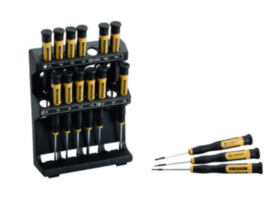 PROXXON 82148 Precision Micro Driver Set 15-in-1 with Holder Stand