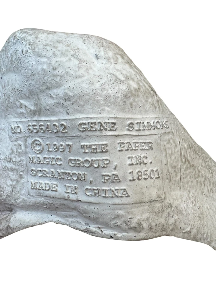 Vintage KISS Gene Simmons Rubber Mask 1997 Paper Magic Cosplay Costume - Image 3 of 4