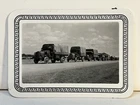 Vintage Photo WW1 US Military Trucks Convoy Soldiers Men Texas