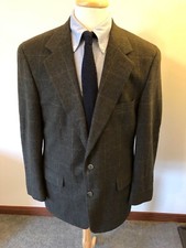 Men's Brooks Brothers Plaid Two-Button Camel Hair Sport Coat-41/42R-Made in USA