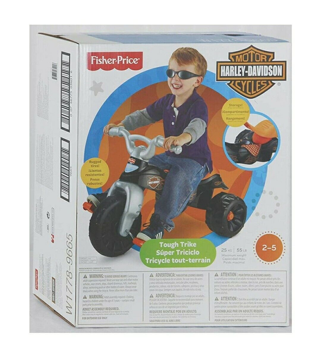 Fisher-Price Harley-Davidson Tough Trike Toddler Bike | eBay