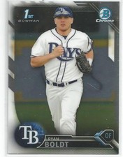 Ryan Boldt Tampa Bay Rays 2016 Bowman Chrome Draft