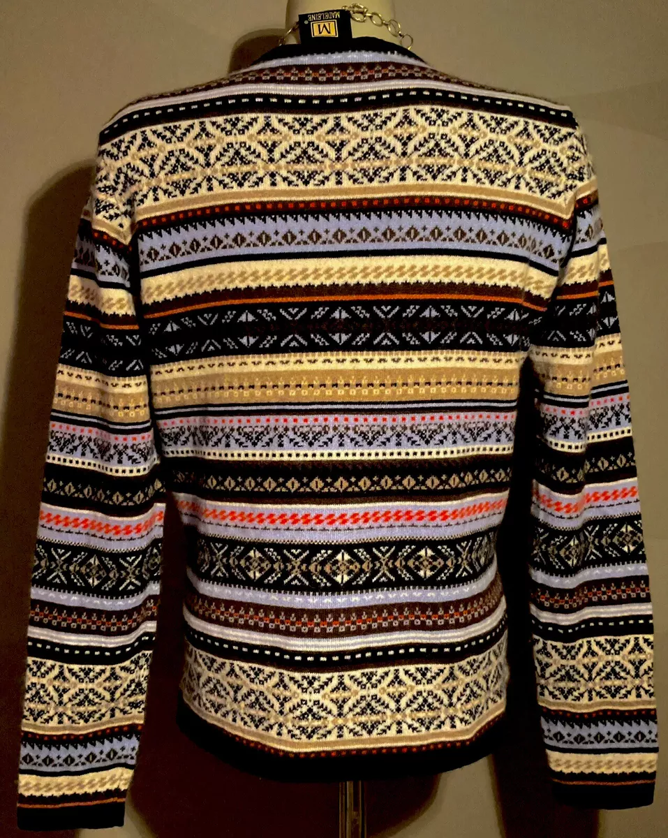 MADELEINE 100 KASCHMIR CASHMERE Intarsien Strick PULLOVER Gr. 36 38 NEU eBay