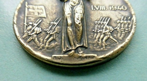 Huguenin Le Locle I.VIII.1940 Swiss Military Medallion - Picture 2 of 3