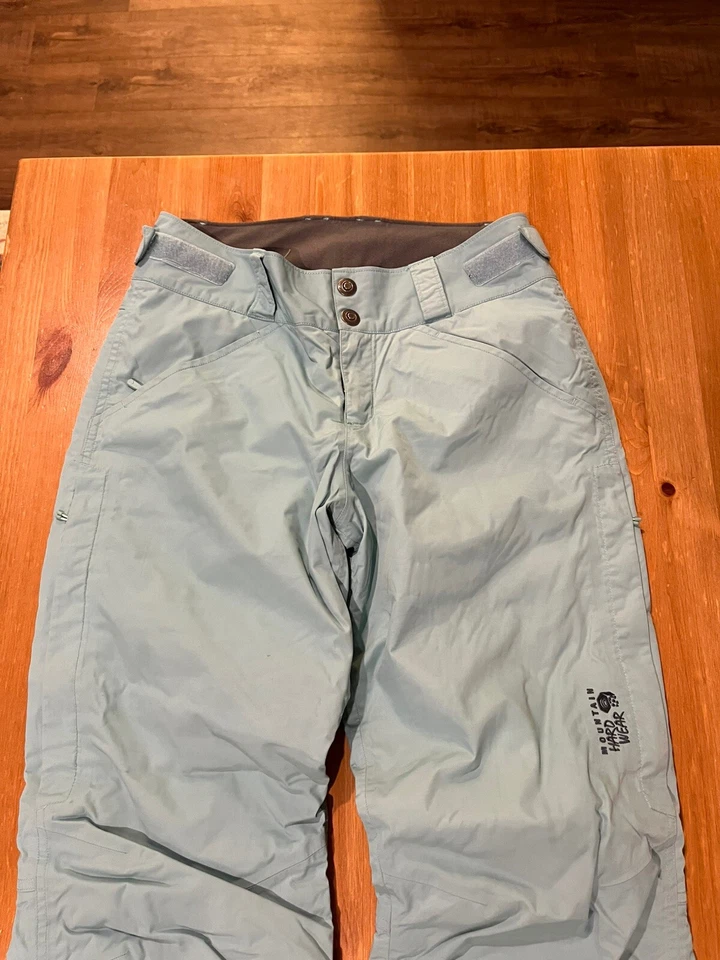 Pantalones de esquí para nieve Recco Hardwear azul verdoso de montaña para mujer talla XS Foto 3 de 4