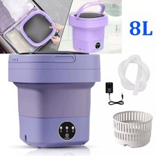 Portable Washing Machine and Dryer Combo 8L Foldable Mini Laundry Washer Machine