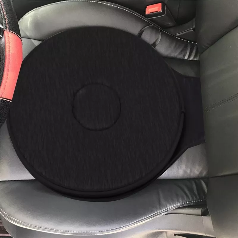 1X(Swivel Seat Cushion for Car for Elderly 360° Rotation Portable Memory