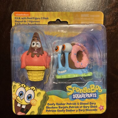 Spongebob Squarepants FUN with Food Figures - Goofy Goober Patrick & Glazed Gary