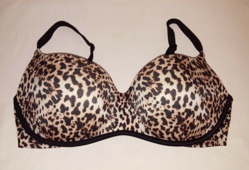 Victorias Secret Balconet Bra Leopard Print 34D - image 1