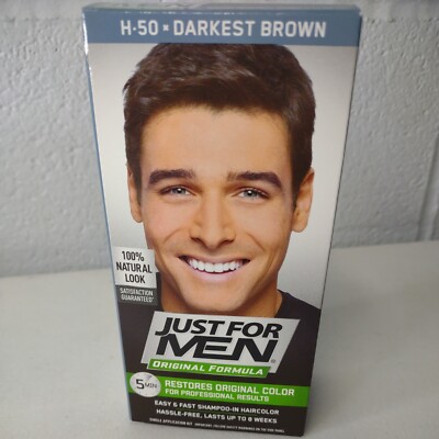 Just For Men Shampoo In Hair Color Darkest Brown H50 1 ct