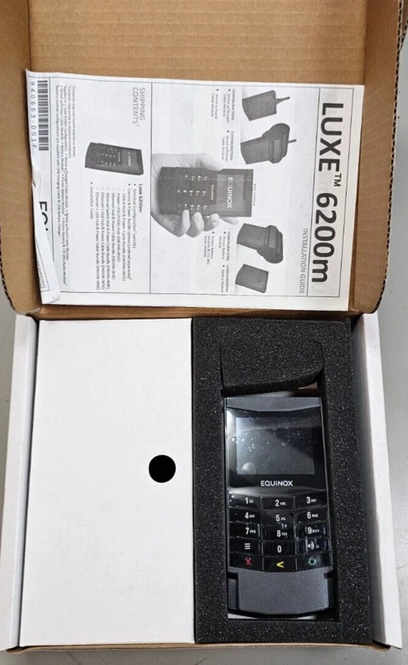 New Equinox Luxe 6200M Wireless Mobile Payment Terminal Printer A10400-160E - Image 4 of 4