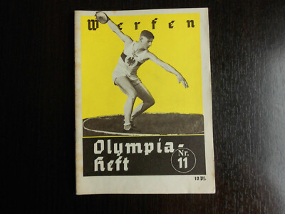 1936 Olympia Olympics Games Heft    Nr 11       Werfen - Throuwing