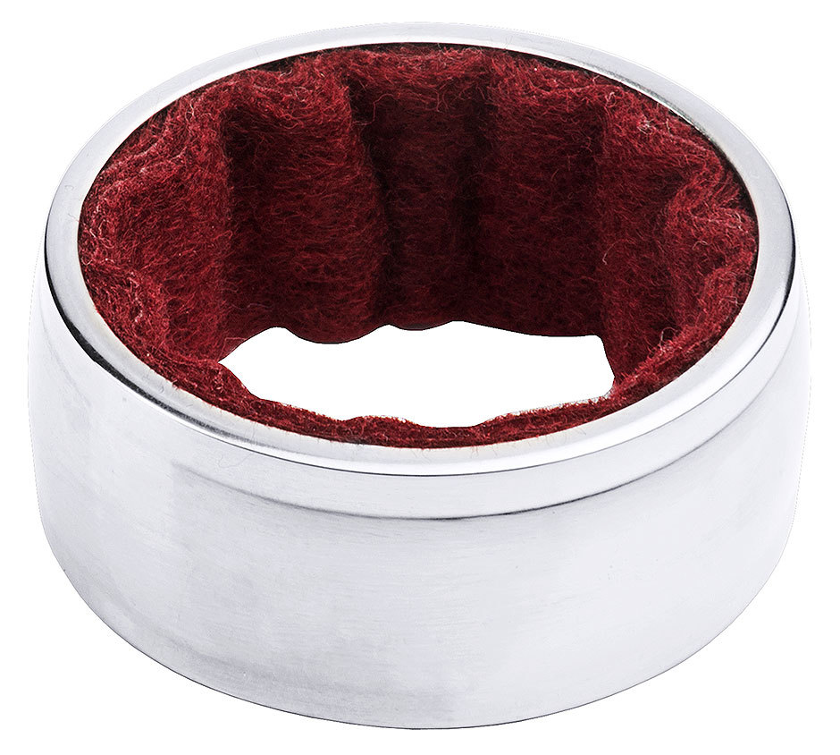 Tropfenfänger für Weinflaschen, aus verchromtem Messing, hochglänzend