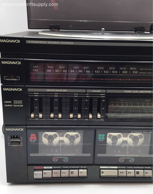 Vintage Magnavox MX 1810 Belt Drive Turntable Stereo Record Player