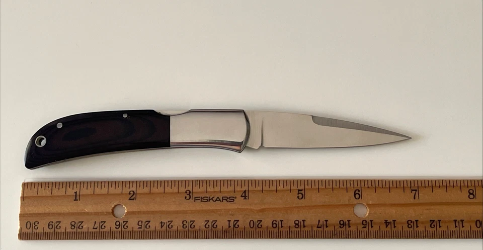 Al Mar 1003T Falcon Talon Folding Knife Camo Scabbard Japan 1980's - Image 4 of 4