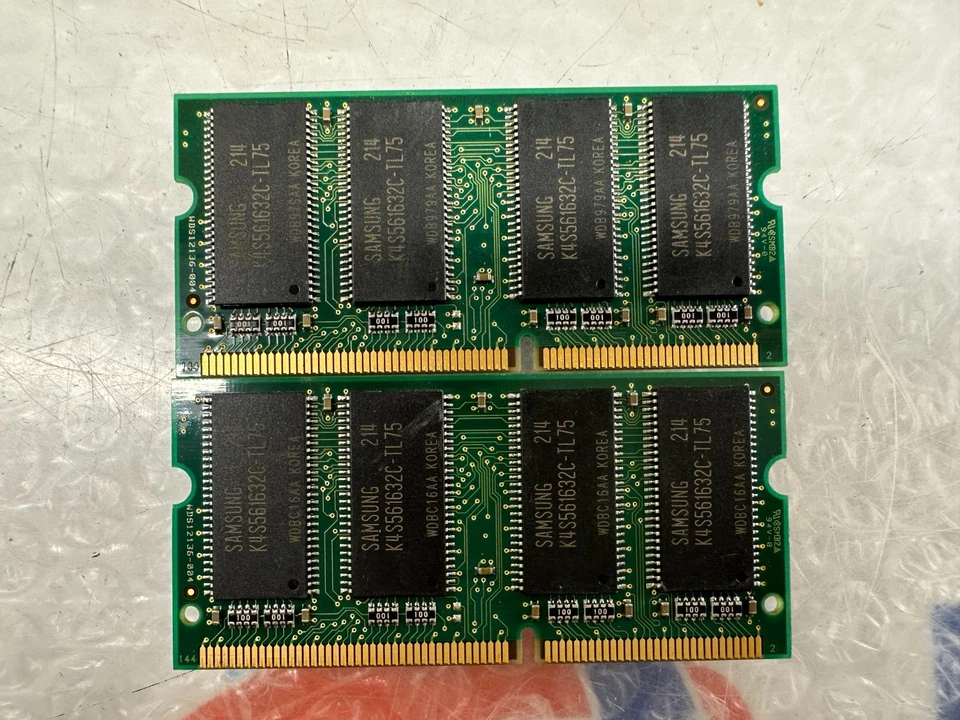 2X SAMSUNG 256MB LAPTOP MEMORY RAM STICK PC133S-333-542 M464S3254CTS-L7A - Image 2 of 2